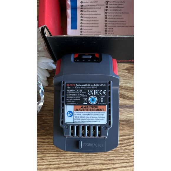 Ingersoll Rand BL2022 IQV20 20V 5Ah Li Ion Battery Pack Tool Power - Picture 4 of 5